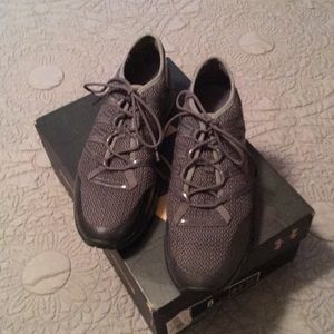 Under Armour tennis shoes.